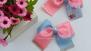 Laço Duas Cores | Fácil Para Iniciantes 🎀🎀🎀