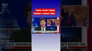 Tucker Carlson torpedoes ‘neocon’ Lindsey Graham #shorts