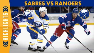 Buffalo Sabres vs. New York Rangers Highlights | March 2, 2021