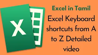 Excel keyboard shortcuts A to Z in Tamil | Ctrl shortcuts from A to Z in Excel | Must know shortcuts