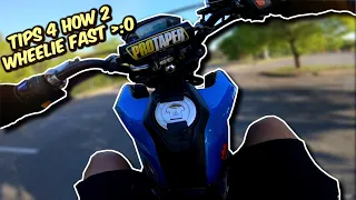 tips on how to wheelie a honda grom clone fast (worked for me at least)