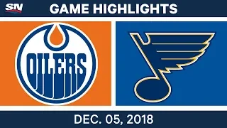 NHL Highlights | Oilers vs. Blues - Dec 5, 2018