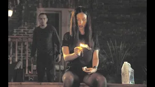 Dominique Provost-Chalkley from The Curse of Buckout Road (Pantyhose scene)