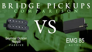 Seymour Duncan NAZGUL vs EMG 85 - Bridge Pickup Guitar Comparison / Demo