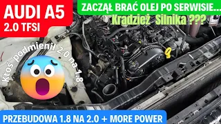 Audi A5 2.0 TFSi quattro stronic - remont i przebudowa silnika 1.8 bo oryginalny ukradli part2