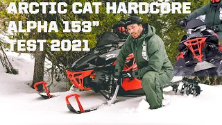 2021 ARCTIC CAT M HARDCORE ALPHA ONE 154" TEST (ENG SUB)