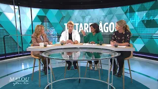 Experterna svarar på tittarfrågor om klimakteriet och psykos - Malou Efter tio (TV4)