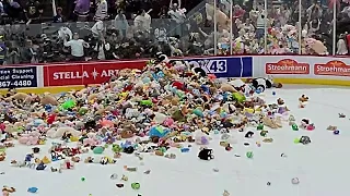 Hershey Bears - Teddy Bear Toss (Sorta) 1/29/23