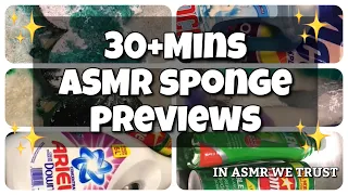 ✨30+ Minutes of Previews✨Asmr Sponge Squeezing✨Cleantok/Product Overload/Cleaning Motivation