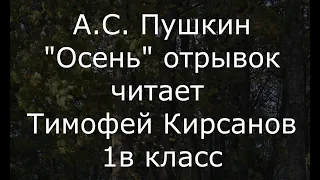 Стихотворение А.С. Пушкин "Осень" Унылая пора! Очей очарованье! (Отрывок)