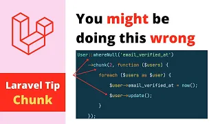 Laravel Chunking - You Might Be Doing This Wrong - Problem and Solution