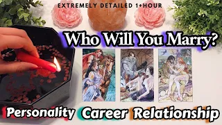 1+HOUR WHO WILL YOU MARRY?💕💍SUPER DETAILED🔥PERSONALITY✨CAREER💰RELATIONSHIP💖+CANDLE🕯#tarot #pickacard