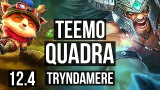 TEEMO vs TRYNDA (TOP) | Quadra, 1.7M mastery, 600+ games, Dominating | KR Diamond | 12.4