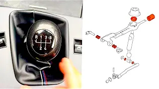 BMW e46 gear shifter rebuild the hard way, without removing the driveshaft | Disappointing finale