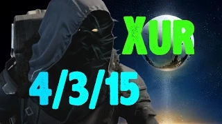 Destiny - Xur Location & Gear 4/3/15 - Don't Touch Me & Glasshouse!