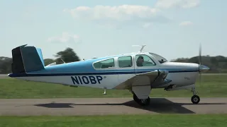 V35B Bonanza, N10BP landing at KHWY 9/8/19