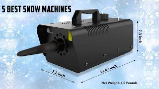 Best Snow Machines of 2024 | The 5 Best Snow Machine Review