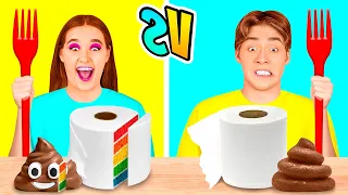 Cake vs Real Food Challenge | Funny Moments by HAHANOM Challenge