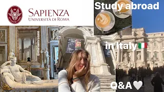 Study abroad in Italy at La Sapienza University q&a 💌 how much I spend, what I study, how to apply