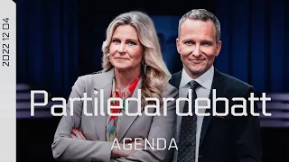 Agenda - Partiledardebatt del 2 (SVT 2022.12.11)