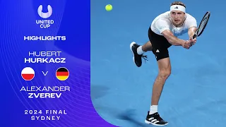 Hubert Hurkacz v Alexander Zverev Highlights | United Cup 2024 Final