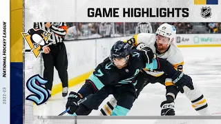 Penguins @ Kraken 10/29 | NHL Highlights 2022