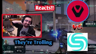 Shroud Reacts to sentinals Vs Soniqs  In vct qualifiers!!!