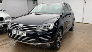 15'64 VW Touareg 3.0TDi R-Line Auto finished in Moonlight Blue Metallic