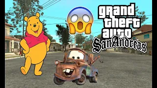 😎 WINNIE THE POOH SKIN😎 MATE DE CARS SKIN ❤GTA SAN ANDREAS