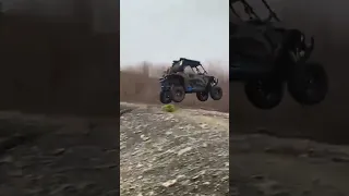 Polaris RZR 900s goes airborne 😅🔥 #shorts #sendit #polaris #rzr #jump #900s #utv #offroad