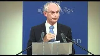 Herman van Rompuy speaks at State of the European Union conference: 'Europe is still sexy'