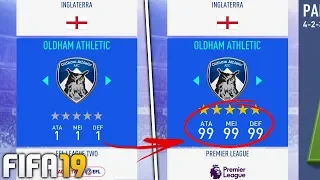 DESAFIO IMPOSSÍVEL - Evoluir um *TIME* de 1 OVR até 99 OVR | FIFA 19