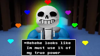 Playing as Pacifist Sans God sama(Undertale Judgement Day)