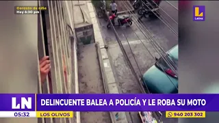 🔴Delincuente le DISPARÓ A UN POLICÍA y le ROBÓ SU MOTO