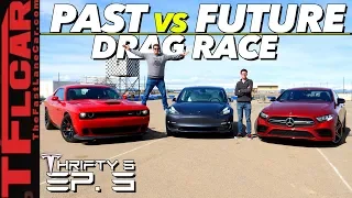 Will a Free Tesla Software Update Make a Model 3 Quicker Than a Hellcat or AMG? Thrifty 3 Ep.3