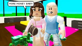 GIRL USES HER BOYFRIEND FOR MONEY! *Brookhaven Roleplay*