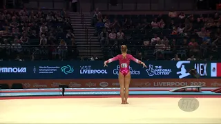 RASMUSSEN Camille (DEN) - 2022 Artistic Worlds, Liverpool (GBR) - Qualifications Floor Exercise