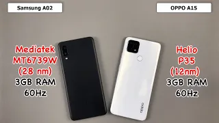 Samsung A02 vs OPPO A15 Speed Test & Camera Test