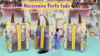 NECESSAIRE PORTA TUDO - FAROLZINHO ATELIER - ELIANE PASCHOAL