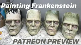 Painting a Frankenstein Planter