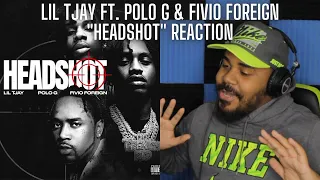 Lil Tjay - Headshot (feat. Polo G & Fivio Foreign) (Official Audio) REACTION