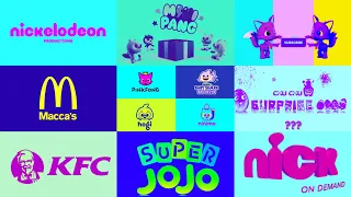 Best logo compilation :Nickelodeon, MiniPang Tv, pingfong, Nick, MacDonald, chu chu tv logo Effects