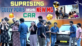 Surpriseing gully Poris with new MG car|team@rishi_stylish_official