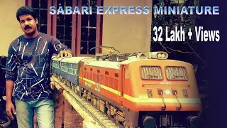 Train Miniature Model Making & Running indian train sabari express
