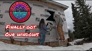 Installing the Last Two Windows | Alaska Homestead Off Grid Tiny House Build