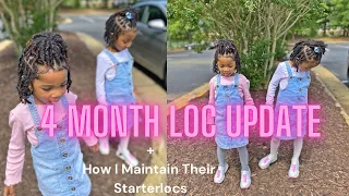 4 MONTH LOC UPDATE 🌱 + How I maintain their locs ! | Frizzing, Budding, Buildup!? | CREOLEJAZZ