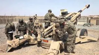 Airborne Field Artillery in Afghanistan! Firing M777 and M119 Howitzers!