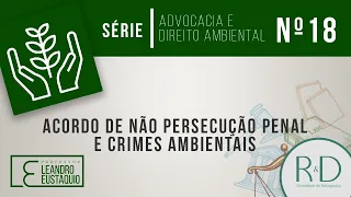 DIREITO AMBIENTAL: ACORDO DE NÃO PERSECUÇÃO PENAL E CRIMES AMBIENTAIS