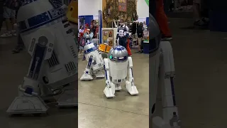 R2 Units freaking out while BB-8 is unimpressed - R2-D2 Chopper - Comic-Con - Star Wars - WonderCon