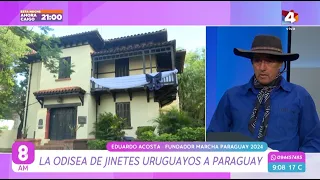 8AM - Jinetes uruguayos cabalgaron hasta Paraguay